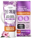 LilyAna Devials Eye Cream for Dark Circles and Puffiniss, Under Eye Cream for Wrinkles and Bags, Anti Aging - membantu Improve Dryness; untuk Sensitive Skin - 1.7 oz - Made in USA