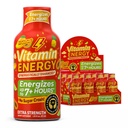 Vitamin Energy Immune + Ekstra Energi Shot Mangga 12 Pack, 260mg Natural Caffeine, B-Vitamin, Citicoline, Green Tea, Imunitas & Focus Dukungan, Zero Sugar, Gluteng-Free 1.93 fl oz