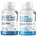 Fusions Alam Neuro Nac (NAC Ethyl Ester) & R Alpha Lipoic Acid 600mg (60ct)