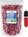 XPRS Nutra Ukuran 000 Capsules Kosong - 1000 Menghitung Besar Katup Gantatin Besar - Pil untuk DiY Tambahan Filling - Berisi Pil Gel Warna untuk Do- It-Yourself Suplemen (Red / Black)