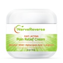 Nerverse - Neuropathy Pain Relief Cream for feet, Hands, Legs Toes. Besar 4 OZ. JAR. Fast- Acting, Maximum Power Cream dengan 4% Menthol, MSM, L- Carnitine, L- Arginine E, Vitamin B6