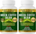 Green Coffee Bean Extract, 100% Pure Green Coffee Bean Capsules, 50% Klorogenic Acid, 10.000 mg Strength, 120 Capsules, 4 Bulan Supply, Non-GMO dan Gluten Free, Tradisional Herbal Suplemen