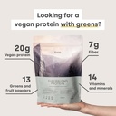 Formulir Protein Campuran Megan Protein Powder dengan Superfood, Vitamin dan Mineral - 20g Tanaman berbasis Protein per Serving (Coklat Kacang)