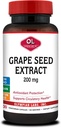 Olympian Labs Grape Extract Capsules - 200 mg - 100 Vegetable Capsules Supporting Heart Health, Antioksidant Protection.