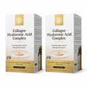SOLGAR Collagen Hyaluronic Acid Complex - 30 Tablet, Paket 2 - None-GMO, Gluten Free, Dairy Free - 60 Total Servis