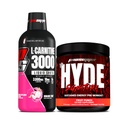 PROSUPPS L- Carnitine 3000 Stimulant Free Liquid Shots (Dragon Fruit) dan Mr Hyde Signature Series Pre-Workout Energy Touped Drink (Frube) Bundle