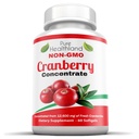 Tidak-GMO Cranberry terkonsentrasi dari 12.600mg - Triple Kekuatan Softgels - Mudah untuk menelan pil untuk Pria & Perempuan, 1 Botol