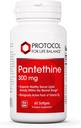 Protokol Pantethy 300mg - Formasi Aktif Vitamin B5 - Liver Dukungan * - Dukung Kolesterol Sudah Dalam Jangkauan Normal * - Pantethy Vitamin Suffels - 60 Softgels