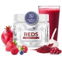 Reds - Super Reds Powder dengan 39 Superfood, Antioksidant - Rich Red Powder Superfood, Progories & Digetical Enzymes for Energy, Metabolisme & Gut Health - Red Berry Flavor