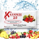 Krampade 2.0 2K: 50 mg Magnesium + 2000 mg Potasium Cromp Relief Electrolyte Drinder: Recovery Lebih cepat, Fatigue lebih rendah, Optimined Hidration 124; 20 Paket Singving (Fruit Punch)
