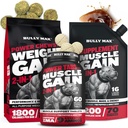 Bully Max Dog Weight Gainer Chews (75pc chews) & Muscle Builder Tablet (60 tab) & 3-in- 1 Liquid Muscle Builder Bundle atau Puppies & Dewasa, All Breeds - Pertumbuhan Kesehatan dan Dukungan Vitalitas