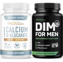 Tambahan DIM Pria SMNutrition dengan Kalsium D-Glucarate 124; Pria Hormone Balancing Bundle dengan kompleks DIM untuk Pria (60 Servings) dan Vegan Gluten Free Non-GMO CDG Supplemen (90 Pelayan)