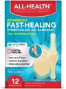 Semua Hearing Advanced Smart Healing Hydrocolloid Gel Bandages, Assorted Sizes, 12 ct 144; Promotes Healing for First Aid Blists or Wound Care
