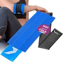 Ice Pack Lick with Elastic Strap by Kinetic Labs - Hot Cold Gel Pack for Injuries - Recable Ice Pack for Neck Foot Ankle Head Wrist Leg Shoulder Arm Throw Knee Becgery (regular)