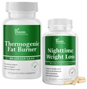 DR VITAMIN SOLUTIONS Thermogenic Fat Burner & Nighttime Wight Loss Pill for Women, Waist Trimer & Suplemen Bloating for Women & Men, 120 Kapsul