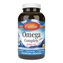 Carlson - Omega Complete Gems, Omega-3-6-9, Wild Caught, Supernable Souringed, Heart Health, Gabungan Fungsi & Imune Dukungan, 180 Softgels