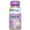 Suplemen Bawang putih SOLARAY 500mg, Vegan, Ekstrak Bawang Odorless, Secara tradisional Digunakan untuk Kesehatan Jantung dan Dukungan Imune, Vegan, Odor Bebas, Lab Diverifikasi, 60 Hari Jaminan, 60 Serv, 60 Deserik VevCaps 60