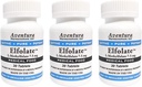 ELFOLATE ® 7.5mg 3 Pack L- Methylfolate Methyl Follate Medical Food Supplemen Profesional Professional Professional Enti30 Tablet