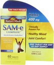 Nature Made SAM-e Lengkap 400 mg. Tablet (Membantu Dukungan Kesehatan Mood & Comfort Bersama) Nilai Ukuran 60 ct
