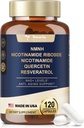 NMNH (Dihidronicotinamide Mononucleotide), Premium NMN Alternatif dengan Flash-Free Niacinamide (Vitamin B3), Quercetin, dan Trans- Resveratrol, 120 Capsules