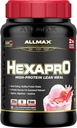 ALLMAX HEXAPRO, Strawberry - 2 lb - 25 Grams Protein Per Serving - 8-Hour Diterima Pelepasan - Nol Gula - 21 Hamba