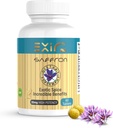 EXIR Saffron Suppplement 126; Support Focus, Healthy Eating Habits, Mood, Metabolisme, 60 Tablet