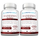 Disetujui Ilmu Anemiaprin - Besi Absorbable, Vitamin C - Lembut Pada Perut - 120 Kapsul - 2 Bulan Suplai - Non- GMO, Vegan