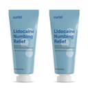 Curist 5% Lidocaine Cream Maksimal OTC Kekuatan Topical Pain Relief OTC - 12 oz (Paket 2) XL Tabung 5 Percent Percent Lidocaine Sum ke Numb Efektif (2 Pack - 6 oz Tube)