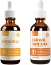 Rejuvica Health Active Rhodiola + Active Ashwagandha - Dukung Energi + Stress - Liquid Deliquid for Better Absorpsi - Rhodiola Root & Ashwagandha