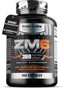 Iron Labs ZM6 - 6 Bulan Suplai - Zinc Magnesium Aspartate Suplemen - 360 Vegetarian Capsules - Magnesium dan Zinc Suplemen untuk Pria & Perempuan