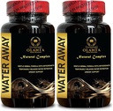 Pil Amal Away Air Generik - Pil Fluid untuk Retensi Air, Bantuan Bloating Cepat, Pil Air, Dukungan Imune, Pil Kafein Gratis - 2 Botol