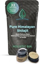 Holistik Bin Shilajit Resin - Himalaya Fulvic & Trace - Black Platinum Resin - Shilajit Extract - Mix Into Liquids - Serving Spoon disertakan - 10g