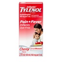 Obat Penderita dan Demam Liquid Liquid Bayi-nya, Oral Suspension, Dye- Free Acetaminophen untuk Sore Throat, Sakit Kepala & Teething, Pengungsi Demam untuk Anak; Cherry Flavor, 2 kali oz.; Paket 1
