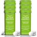 Viter Energy 40mg Caffeine Mints - Sugar Free, B Vitamin, Vegan, Boosts Fast Energized Alert Focus, Caffeinated Nootropic Supplemen (Spearmint Flavor, 20pcs, 6 Pack, 120pcs Total)