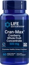 Extension Cran-Max ®, 500 mg, Cranberry Whole Fruit Concent, Promotes Urinary Tract Health with powerful antioksidants, Gluten- Free, Vegetarian, Non-GMO, 60 Capsules