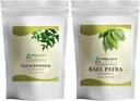 HERBAL HILLS Neem Leaf Powder dan Bilva Bael Powder Pack dari 2 Combo