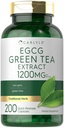 Carlyle EGCG Green Tea Extract Suplement: 124; 1200mg 124; 200 Capsules 14; Non- GMO dan Gluten Free