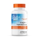 CoQ10 terbaik dokter 100 mg + Nattokinase 2.000FU, Mendukung Dukungan Hati dan Sirkulasi, Non-GMO, Gluten Bebas, Vegan, 60 Veggie Caps