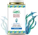 Snake Brand Prickly Heat Coolder Powder for Everyday Use - Anti- Chafing, Heat Rash Relief, Ocean Fresh Kelp Scent (4.9 Oz / 140g)