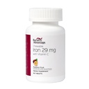 Bariatric Advices Chewable Iron 29 mg - for Bariatric Bedah Pasien - Iron with Vitamin C - No Iron Tasy - Ferrous Fumarate & Carbonyl Iron Supplemen - Passion Fruit - 90 Count