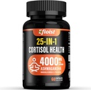 Suplemen Kesehatan Cortisol, 25- 1 Cortisol Reducer untuk Perempuan & Pria, Cortisol Suplemen untuk dengan Ashwagandha, Rhodiola Rosea, L- Theanine, untuk Mood, Fokus, Dukungan Tidur, 2 Kapsul