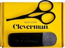 Cleverman Premium Factual Guncers-Professional Nose Hair Gunsor, Curved Safety Blades and Rounded Tips for Eyebrow, Kumis, Beard, Ear Hair Rimming. Stainless Steel Grooming Tools for Men