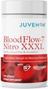 Juvenon BloodFlow-7 Nitric Oxide Suplemen dengan Nitroigin - Menimbulkan Formula untuk Absorpsi Maksimum - Sirkulasi Booster, Tekanan Darah, Dukungan Kolesterol (180 Cacah (Paket 1))