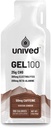 Unived Gel 100 - Vegan Energy Gel for Endurance Athletes Runners & Cycists - 100kcal - Cocoa Choco - 50mg Caffeine