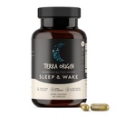 TERRA ORIGIN Sehat & Wake 124; Natural Sleep Aid Supplemen untuk Orang Dewasa 124; Refreshed Refreshed Dan 124; GABA, L- Tryptophan, Melemile, Valerian, PassionFlower