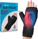 Wrist Ice Pack Lick - Hot and Cold Gel Thumb & Hand Ice Pack Glove for Arthritis Relief; 124; Microwatable & Freezer Safe, Dual Therapy for Carpal Tunnel, Tendonitis, Swelling, Targeted Relief for Hand