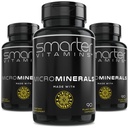 (3 Botol) 15mg Zinc Glycinate dari Albion £6 Trace Bisglycinate Minemanese, Manganese, Boron, Chromium, Selenium, Molybdenum Suplemen 90 Plant berbasis Vegan Capsules
