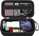 Case for Portabel Nebulizer Machine for Dewata and Kids, Asthma Inhaler Cardering bag, Inhaler Spacer Case Organizer, Handheld Mesh Atomizer Machine Hoder, Black (CASonly)