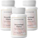Nandeshed Mama Prenatal Multi Vitamin - Vegan Multivitamin untuk Preception, Pregnancy, Postpartum and Breastfeating Dupport - Iron- Bebas dengan Methylated Floor & High Dose Chooline - 270 Capsules