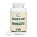 Glucosamin Chondroitin Triple Energy (1.500mg Glucosamine Sulfate, 1.200 mg Chondroitin) 180 Tablet, Dua Pasokan Bulan (Dukungan Gabungan) Glutten Bebas, Non-GMO dengan Double Wood